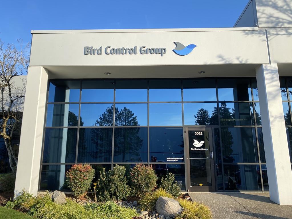 Bird Control Group exterior identity signage