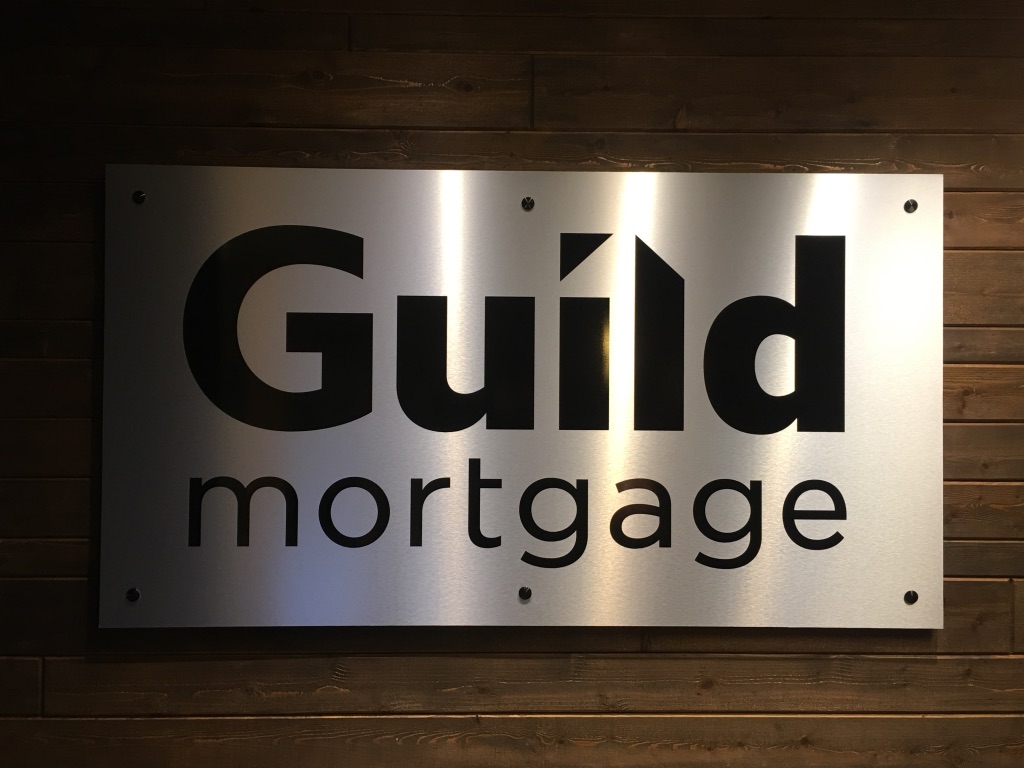 Guild Mortgage dimensional interior sign
