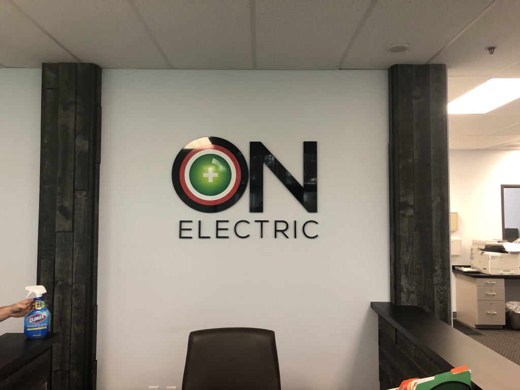 ON Electric dimensional interior logo