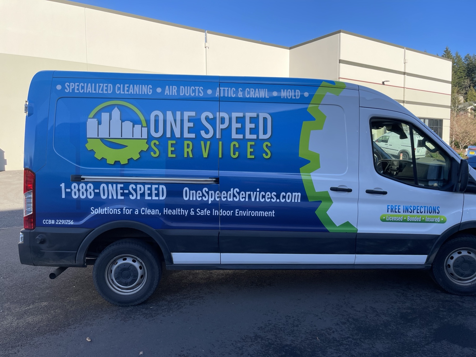One Speed Services branded graphics