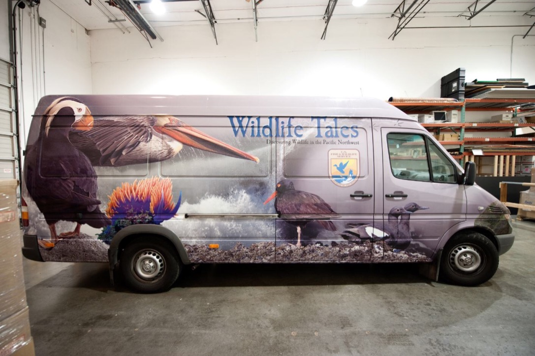 Wildlife Tales full-coverage van wrap
